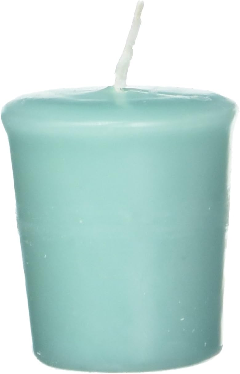 Abbott Collection Conical Votive Candles, Aqua Blue (9 pack)