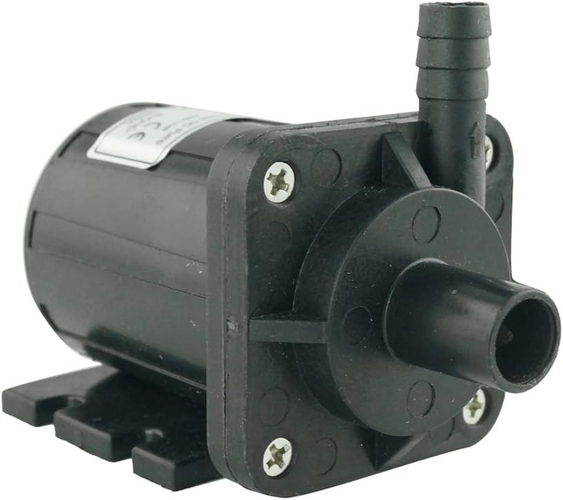 ZKSJ DC 12V 1.1A 13.2W Brushless Magnetic Drive Centrifugal Submersible Oil Water Pump 450L/H 5M/16ft DC40D-1250