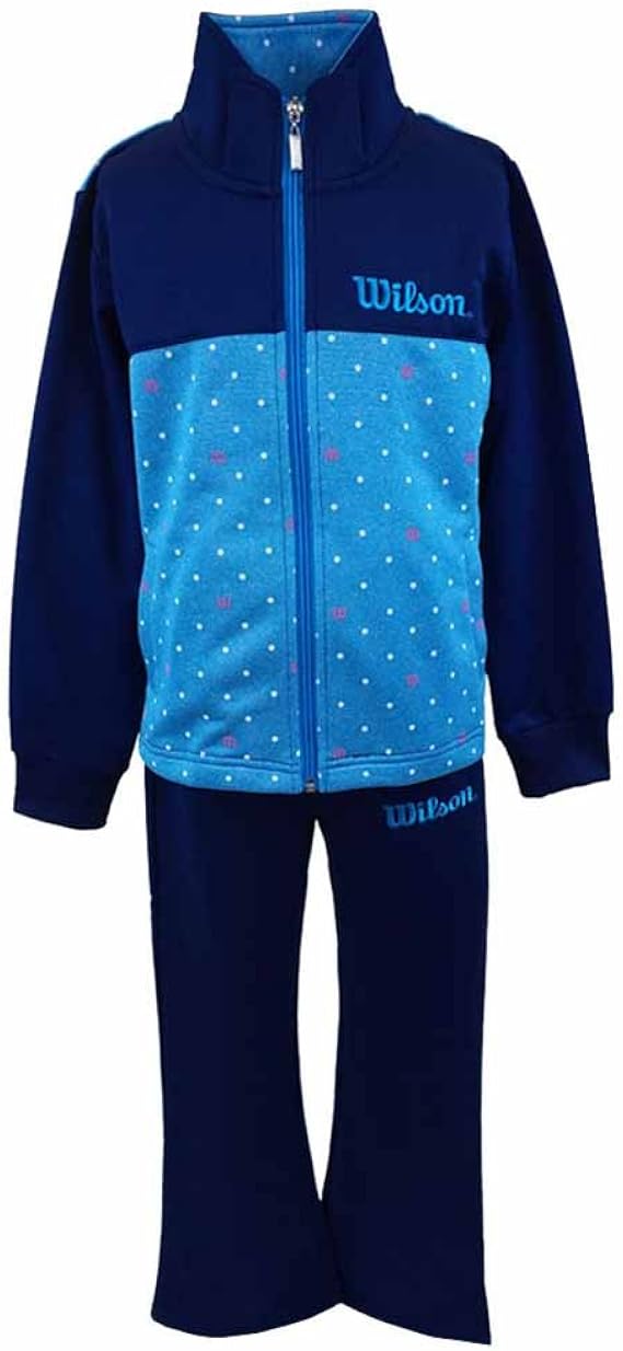 Amazon Wilson ウイルソン ジャージ 上下セットキッズ ジュニア 女の子 吸汗速乾 トレーニング スポーツウエア Fo Wj6072 140cm ネイビー ブルー ガールズ 通販