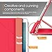 iPad Air 2 Case, Apple iPad Air 2 Case, rooCASE Origami Ultra Slim Fit Thin Lightweight Shell PU Leather Folio Case with Auto Sleep Wake Smart Cover, Pink (will NOT fit New iPad 2017)