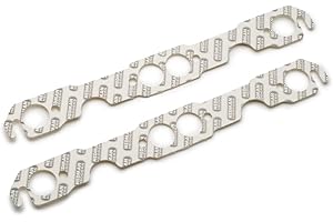 Hedman Hedders Exhaust Header/Manifold Gasket, Round Port, compatible with Small Block Chevy, Pair