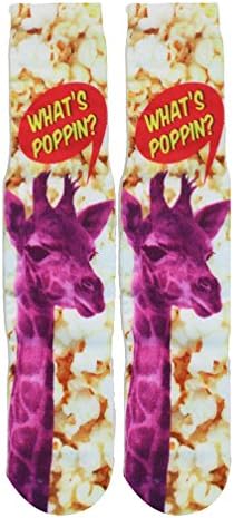 Men's Cool 3D Printed Crazy Funny Colorful Novelty Graphic Basketball Crew Tube Socks