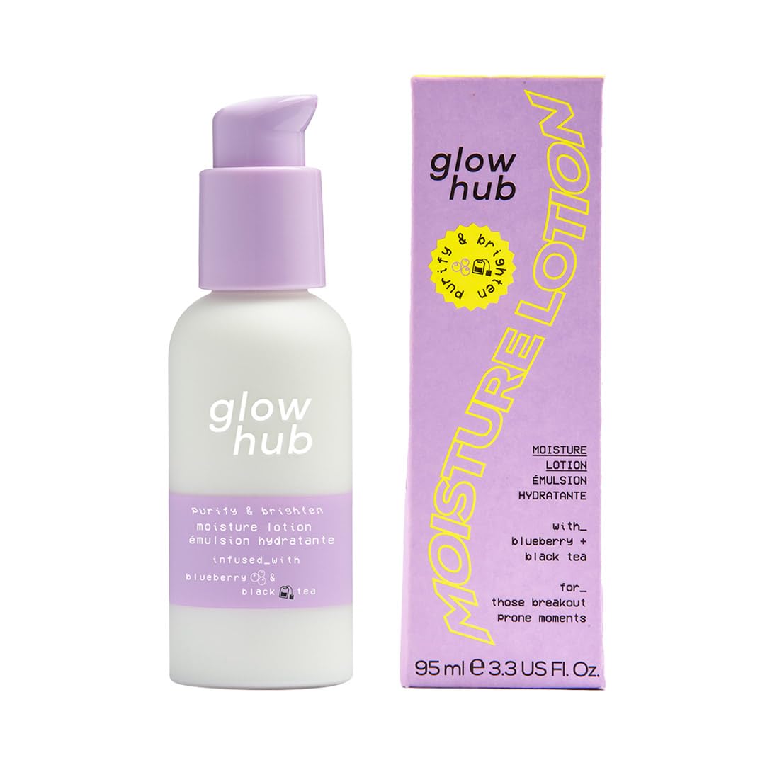 Glow Hub Purify & Brighten Moisture Lotion with Squalane for Blemish Prone Skin 95ml