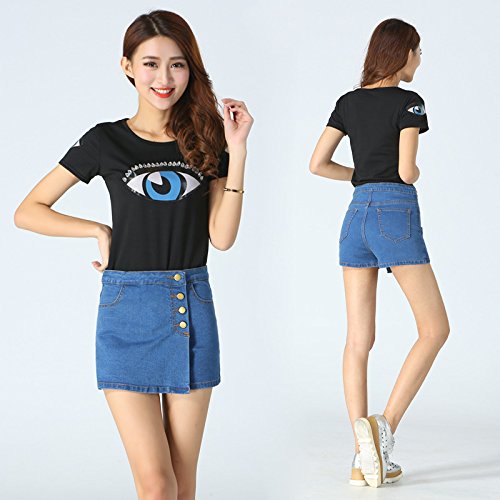 gonna pantaloncino jeans