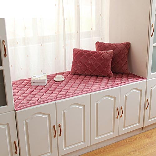 Sponge float window mat window mat plush balcony mat non-slip garden window mat tatami mats thickened float window blanket-E 70x210cm(28x83inch)