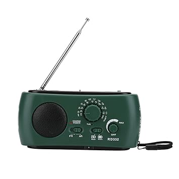 Notfall Solarenergie Hand Kurbel AM / FM / SW Radio mit Solarplatte Taschenlampe und Leselampe Handy-Ladegerät