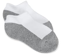 Jefferies Socks Boys 8-20  Seamless Toe Athletic Low Cut, 6-pack White/Grey, 9-11