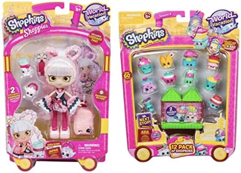 Shopkins S8 Shoppie "Sara Sushi Visits Japan" + Season 8 Asia 12-Pack!