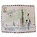 Coolrunner 1pcs Fashion Miss Love to Travel Passport Covers 3D Stereo Design Faux Leather ID Card Holders Stamp Envelope Passport Cases (USA)