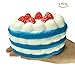 HooMore 4.3'' Jumbo Cake Squishies Slow Rising,Strawberry Cake Cream Squishies Kawaii Colossal Scented Toys for Play 1 PCS Random