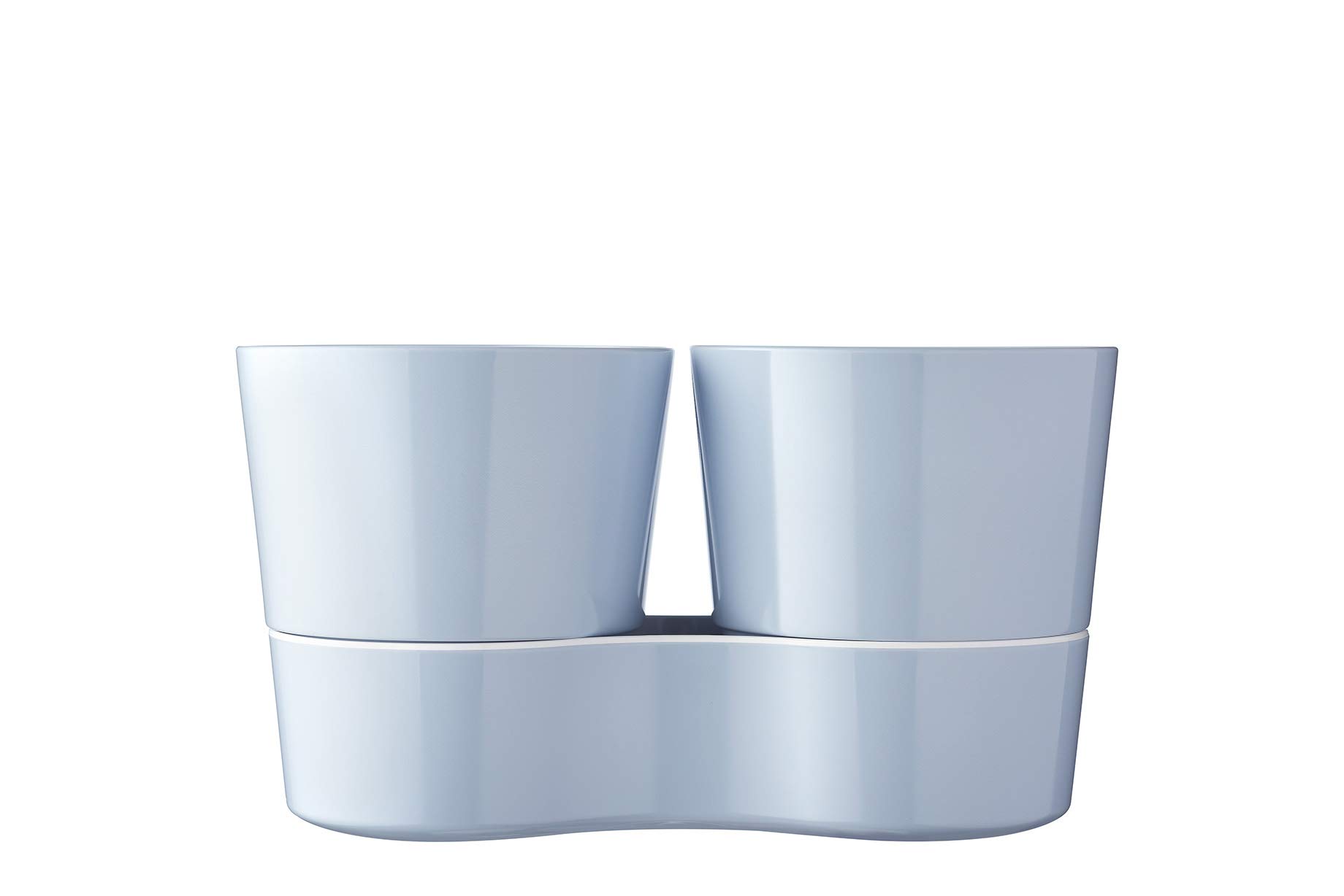 Mepal 108616013800 Large Hydro Herb Pot Twin, Melamine, Nordic Blue — image 1