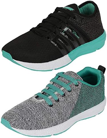 Chevit Men's Combo Pack of 2 Sports Shoes (Running, Gym & Walking Shoes)