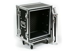 ELITE CORE 12 Space (12U) ATA Rack Effects Road Shock Mount Case (12" Deep) - Also For Wireless Systems