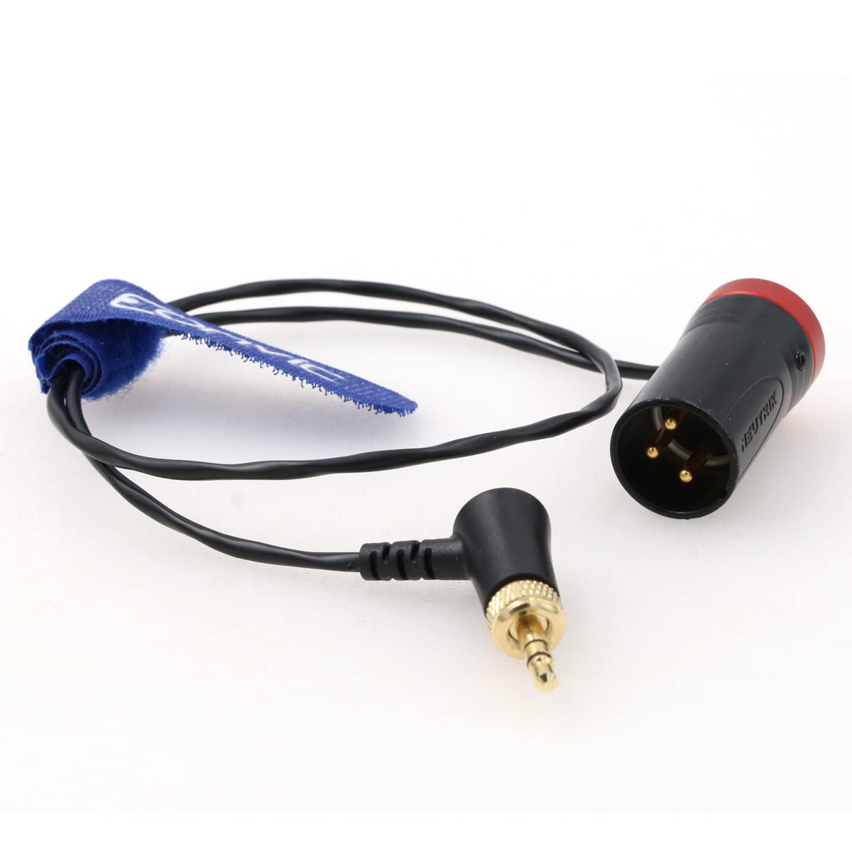 Eonvic Low Profile 3 Pin XLR to 3.5mm TRS Audio Cable 3-Pin XLR Male to Right-Angle 3.5mm TRS Audio Wire for Sennheiser EK500 Wireless Transmitter Receiver