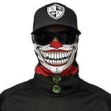 S A CO Official Clown Face Shield, Outdoor Activities, Protects Face Against The Elements