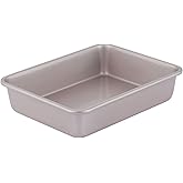CHEFMADE 8.7-Inch Rectangle Cake Pan, Non-Stick Deep Dish Bakeware for Oven Baking (Champagne Gold)
