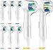 Oral B Replacement Brush Heads for Braun Oral-B Electric Toothbrush 4 Floss Action Heads Plus 4 Precision Clean Heads by Toptheway