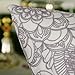 CaliTime Pack of 2 Cozy Pillow Cases Covers for Couch Bed Sofa Manual Hand Painted Print Vintage Mandala Flora 12 X 20 Inches Grey/Yellow