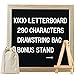 10 x 10 Black Felt Letter Board