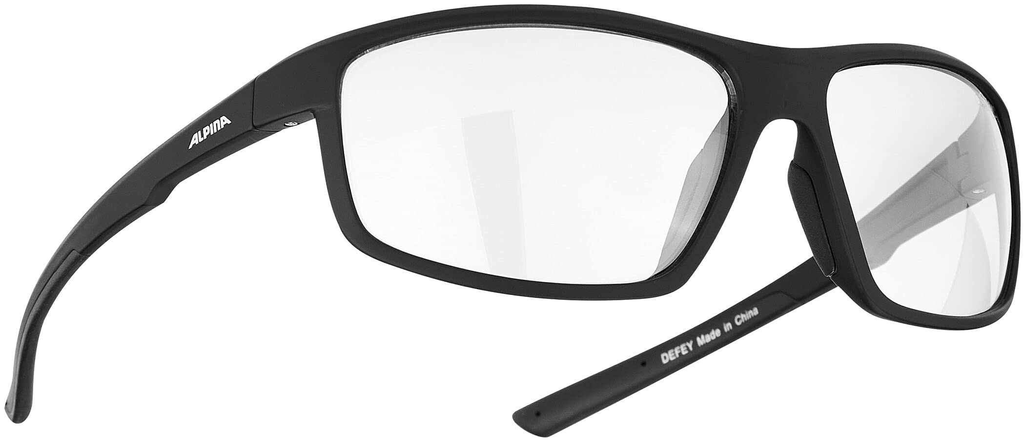 ALPINA Unisex - Adult, DEFEY sports glasses, black matt, One Size