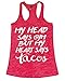 Heart Says PIZZA Burnout Gym Tank Top