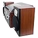 Jensen 3-Speed Turntable Music System Limited Edition JTA475W LCD Display with Front Loading CD Player , AM/FM Stereo Radio, Cassette Player ,Aux input, Headphone Jack & Wooden Speakersthumb 2