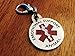 K9king Double Sided Emotional Support Animal ESA Red Medical Alert Symbol and Protected by Federal Law 1.25 inch ID Tag - Support Animal Tags for Dogs and Cats - Pet Name Badge for Collars - Harnesses