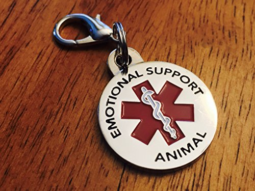 image for K9King Emotional Support Animal (ESA) Tag Double Sided Red Medical Ale