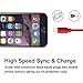 Suanna iPhone Cable 3Pack 10FT Nylon Braided Certified Lightning to USB iPhone Charger Cord for iPhone 8 7 Plus 6S 6 SE 5S 5C 5, iPad 2 3 4 Mini Air Pro, iPod Nano 7 - Red