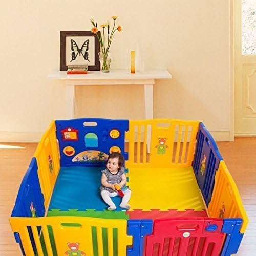 I-choice Baby Kids Playpen 8 Panel Safety Play Center Yard Home Indoor Outdoor Pen by I-Choice