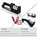 Kitchen Knife Sharpener - Chef Knife Sharpening for Straight Blade and Serrated knives, Multifunction 2-stage Manual Knife Sharpener with Diomand Abrasives, Sharp and Safe