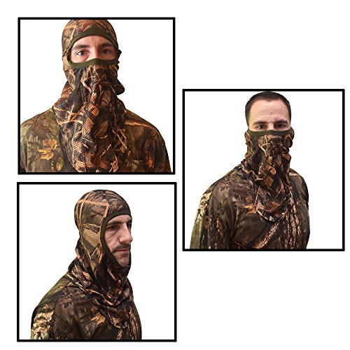 DecoyPro Camo Face Mask - Camo Face Mask Hunting Mask - Turkey Hunting Face Mask - Bow Hunting Face  - //coolthings.us