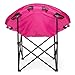 Lucky Bums Moon Camp Adult Indoor Outdoor Comfort Lightweight Durable Chair with Carrying Case, Pink, Large
