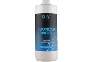 CHEMBOYS DIYChemicals Deionized Water (DI) – Filtered Demineralized Water Purification Softener Solution for Cleaning, Cosmetics, Automotive, Laboratory Equipment, Plants – Bulk DI | 1 Pint (16 fl oz)