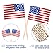 TINKSKY US Flag Picks American Flag Food Toothpicks Party Accessory Party Favors, Pack of 100