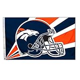 Denver Broncos 3' x 5' Helmet Flag