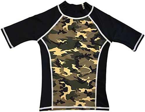 Boys Short Sleeve Rash Guard UPF 50+ Sun Protection Swim Shirt