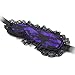 Women's sexy Lace Blindfold Eye mask Whip Restraint Handcuffs Bracelets Love Sets for Bachelorette Party or Bed Game (Purple)
