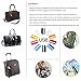 Landisun Luggage Tags Baggage Id Personalized Metal Tag Name Suitcase Colorful Travel Labels for Women Men of 10 Pack (10 Sets)