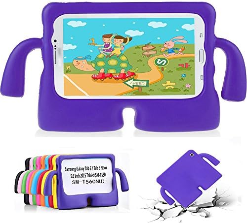 Samsung Galaxy Tab E 9.6 Kids Case-GOSE Light Weight Shockproof Protection Handle Case for Samsung Galaxy Tab E / Tab E Nook 9.6Inch 2015 Tablet (Fit Both WiFi and Verizon 4G LTE Version) (Purple)