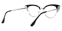 Zeelool Women's Trendy Rhinestone Oversized Cat Eye