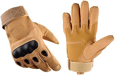 Full Five Finger Hard Knuckle Shooting Tactical Gloves for Cycling Climbing Motorcycle Camping Hiking Airsoft Shooting Unisex for Men and Women