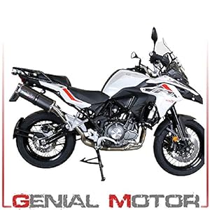 Uitlaat GPR Exhaust compatibel met Benelli TRK 502 x 2017/19 E4 Uitlaat HOMOL. DUAL EVO4 Carbon