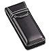 M-world Men's Gentleman's Leather-Tone Glasses Case,Stylish, Smart One Size Black