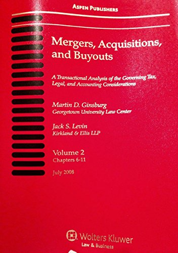 Mergers Acquisitions, and Buyouts, July 2008: Four Volume Print Set