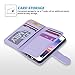 ULAK iPhone SE Case, iPhone 5S Case, iPhone 5s/5/SE Wallet Case, Fashion PU Leather Magnet Wallet Flip Case Cover with Built-in Credit Card/ID Card Slots for 5 5s SE,Minimal Stripe Purple