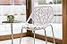 UrbanMod White Modern Dining Chair (Set of 2) Stackable Birch Sapling Accent Armless Side