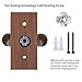 3 Pack Guitar Wall Mount, Neboic Hard Wood Guitar Wall Hanger, Black Walnut Guitar Hook, Guitar Accessories for Acoustic Electric Bass Ukulele Guitar Holder, Stand