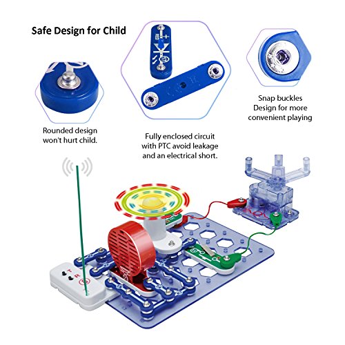 Bable Buckles Circuits System Toys Science Experiments Kids Electronics Discovery Kit Manual Electrical Generator - 500 Projects
