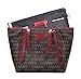 Vercord Handbag Purse Tote Pocketbook Organizer Insert Zipper Closure 11 Pockets, Black Dots L
